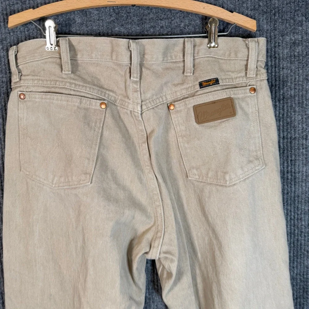 Wrangler 1013MWZTN Tan/Khaki Original Cowboy Cut Jeans Mens 36x30 (35x29) Rodeo